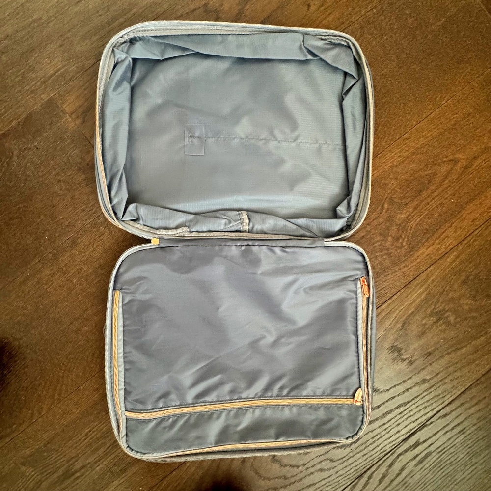 Miamica Gray Expandable Packing Cube w/Rose Gold Trim